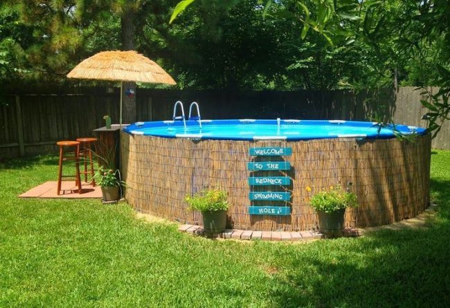 above ground pool ideas on a budget