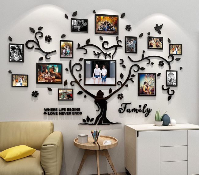 diy family tree decoration